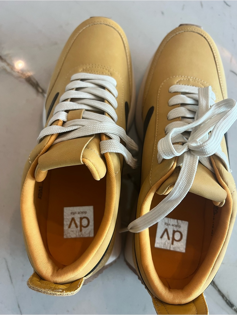 DV Casual Yellow Lace-Up Sneakers - Picture 6 of 11